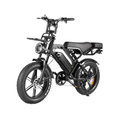 Fat tire electric bike with NFC display, removable battery and wide tires for urban riding.