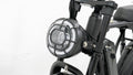 Close-up of the E-Bike’s integrated LED light, enhancing safety and visibility for night rides with its bright, energy-efficient design.