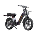 D50 Step-Through electric fat-tire bike designed for comfortable rides with suspension and step-through frame.