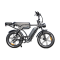 Black Vortex 29 Max electric bike with dual battery system and NFC display, showing tap-to-lock security feature using NFC card.