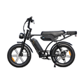 Side view of electric bike with dual battery system for extended range, ideal e-bike for commuting and weekend rides.