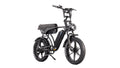 Front view of the E-Bike with powerful 250W/500W motor and dual battery system, offering smooth acceleration and a long 90-120 km range.