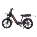 D50 Step-Through electric fat-tire bike designed for comfortable rides with suspension and step-through frame.