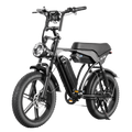 Detailed image of the E-Bike’s dual battery system, offering an extended range of 90-120 km, ensuring you won’t run out of power.